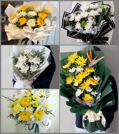 贵州六盘水盘县刘官街道小屯村白事花束代送